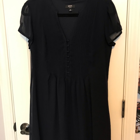 MSK Peasant button dress - Petite Size 10 - Picture 3 of 4
